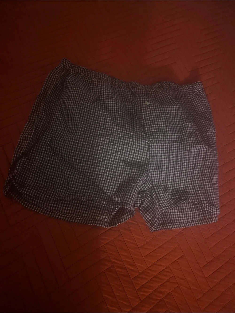 2 Men’s Plaid Boxer Shorts Set - Blue & Brown Plaid